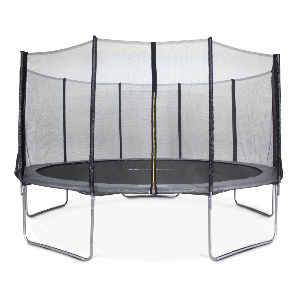 Tappeto elastico 460cm con rete di protezione neptune xxl grey