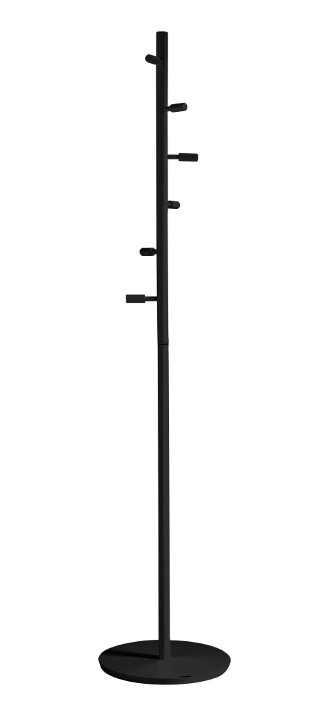Appendiabiti Herdasa legno di faggio finitura nero 182x37x37