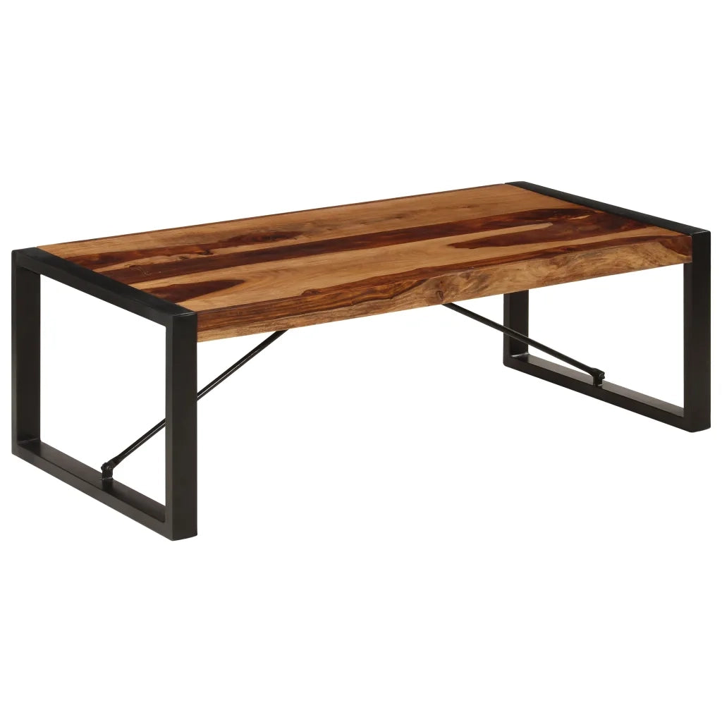 Tavolino da CaffÃ¨ 120x60x40 cm in Legno Massello di Sheesham cod mxl 19563