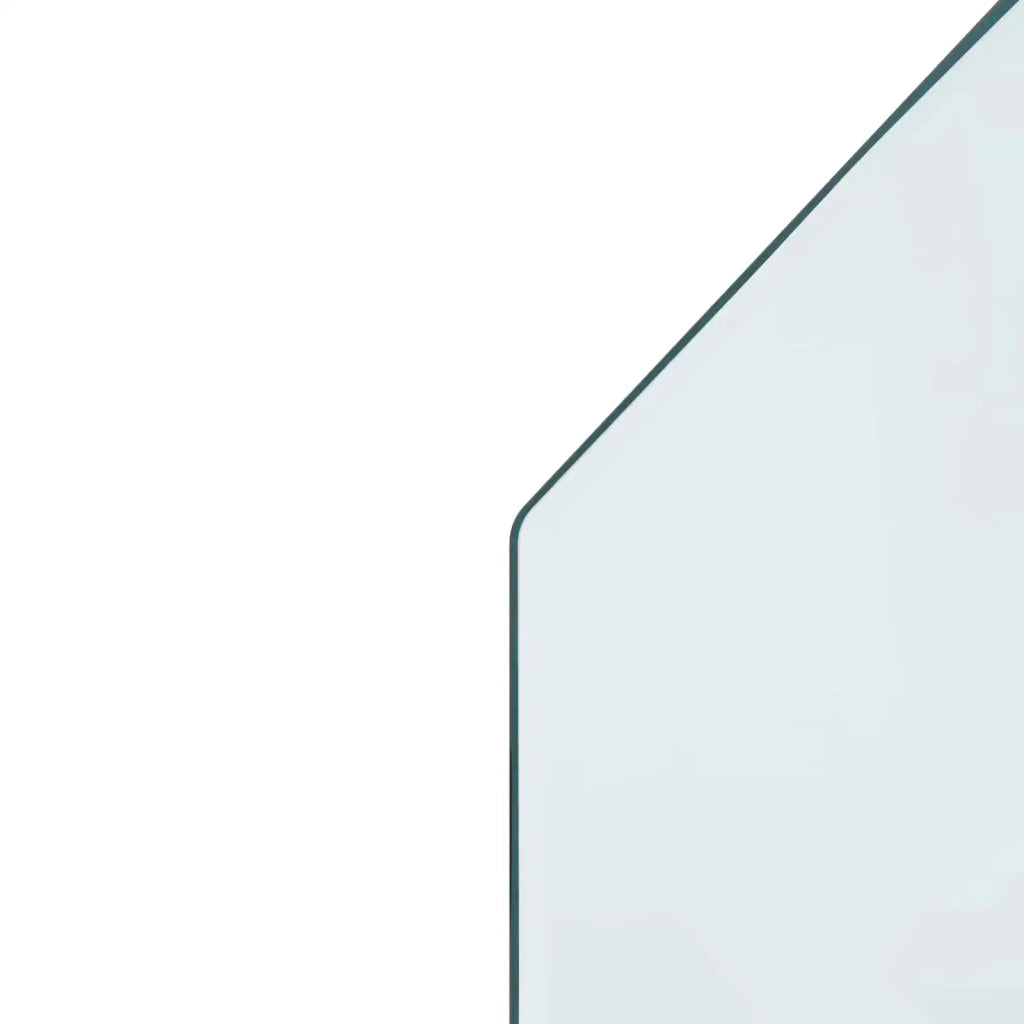 Piastra in vetro per camino Trasparente 100 x 50 cm Vetro 353870