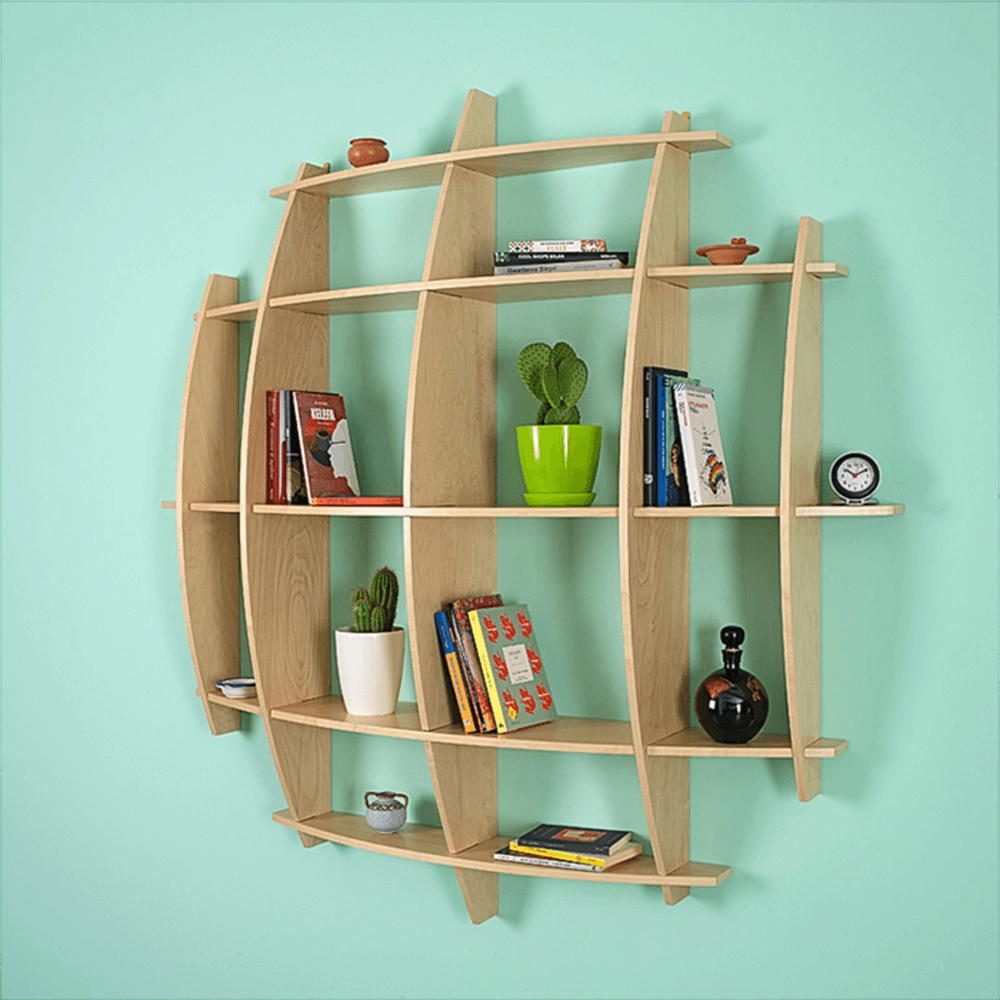 LIBRERIA MENSOLA SCAFFALE IN LEGNO MODELLO LUNA CON 5 RIPIANI FINITURA ACERO L.150  x P.30 x H.150 MADE IN ITALY ORIGINAL LEGNO ITALIA