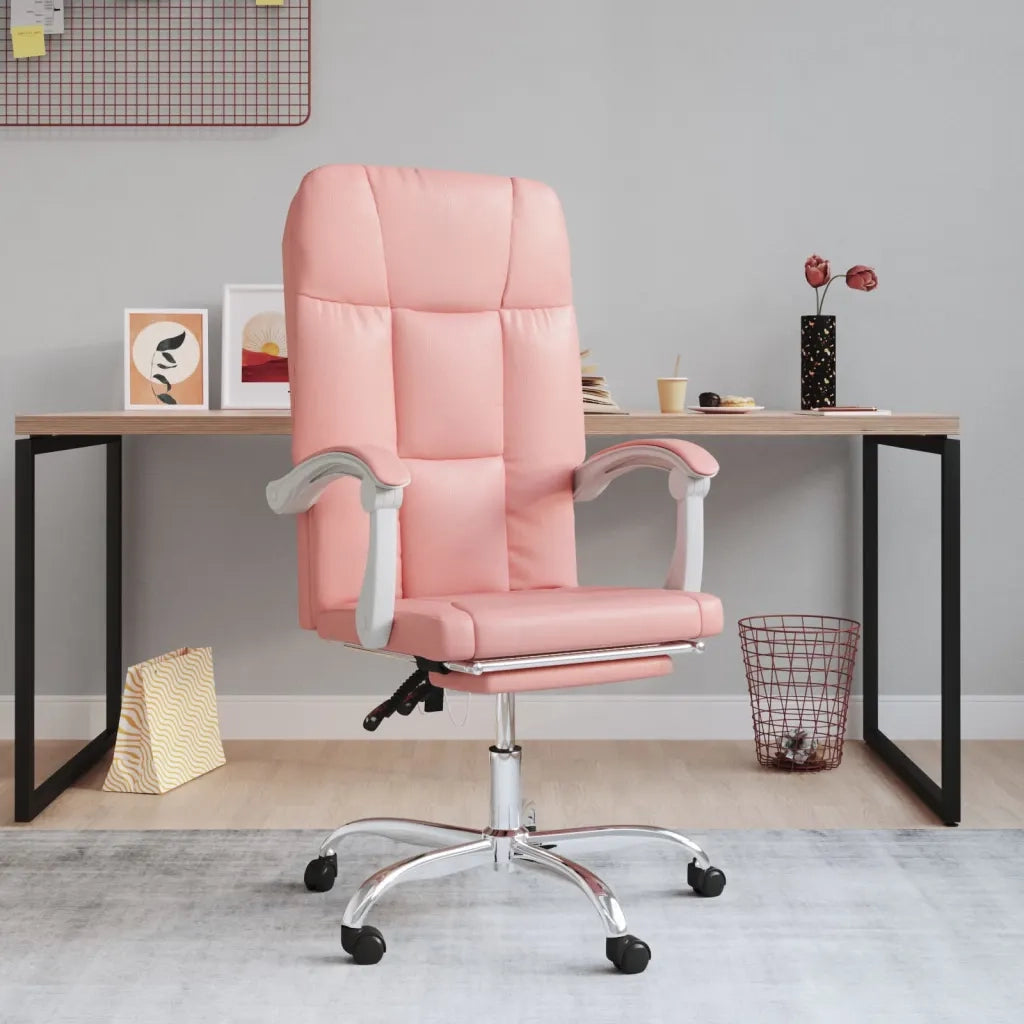 Poltrona da Ufficio Reclinabile Rosa in Similpelle cod mxl 27123