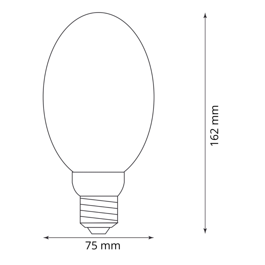 Lampadina LED B75 ambra E27 4W 200lm 1800K Polux DecoVintage