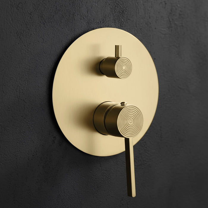 Set Doccia Da Incasso Rea Foster Brush Gold + Box