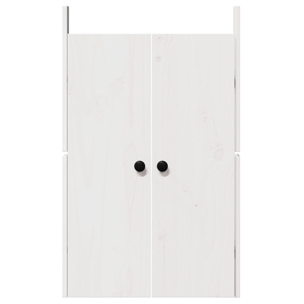 Porte da Cucina Bianche 50x9x82 cm Legno massello di pino