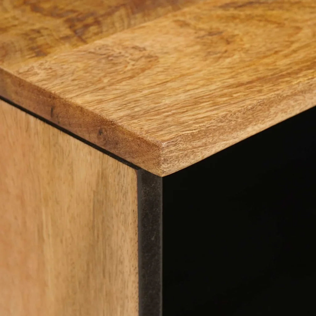Mobile TV Marrone 100 x 33 x 46 cm Legno di mango massello