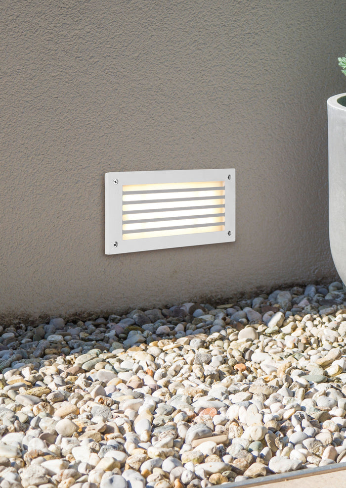 Applique da Esterno a Led in Alluminio Bianco Opaco