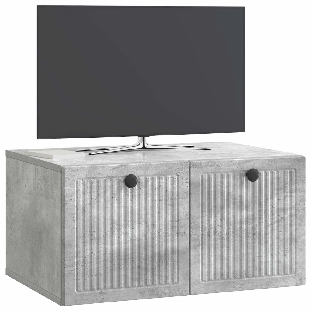 Mobile Porta TV da Muro Grigio Cemento 59,5 x 41 x 30 cm