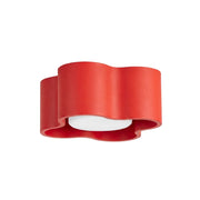 Plafoniera OVIO 1 rossa Gx53