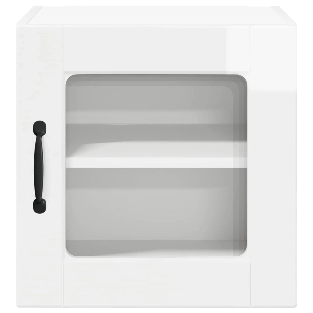 Set di 2 pensili da cucina moderni con 2 pratici ripiani 40 x 31 x 40 cm legno composito bianco 02_0054190