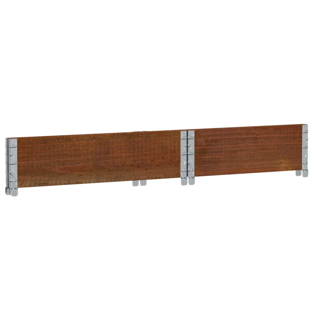 vidaXL Fioriera da Giardino Marrone 80x60 cm Legno Massello di Pino