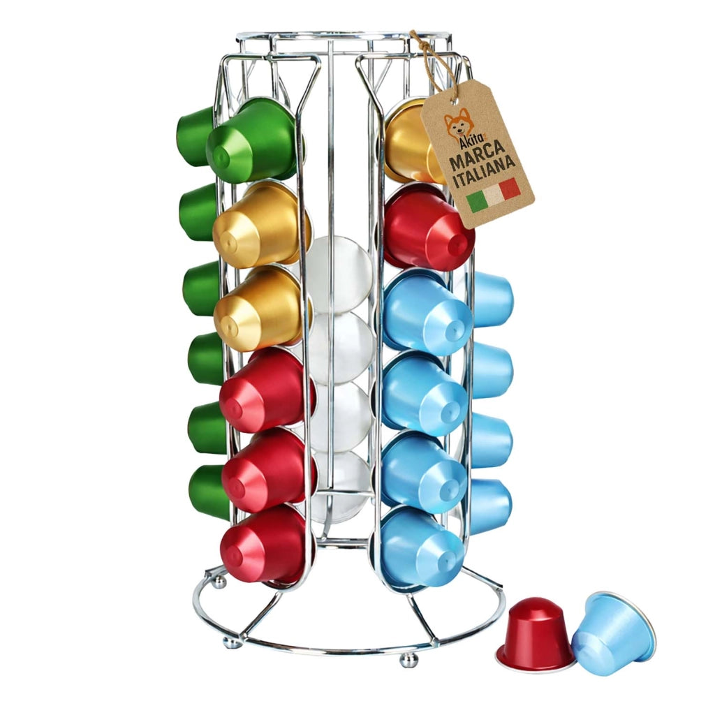 Akitaink Portacapsule Caffe' 30 Posti Dispenser Verticale
