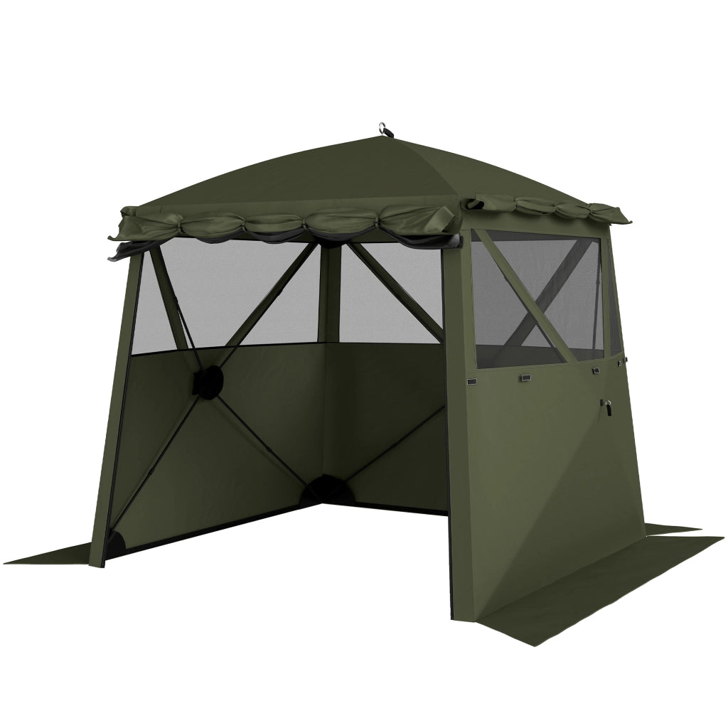 Gazebo 2x2m ¨C zephmum ¨C Impermeabile Resistente 4 Pannelli con Rete