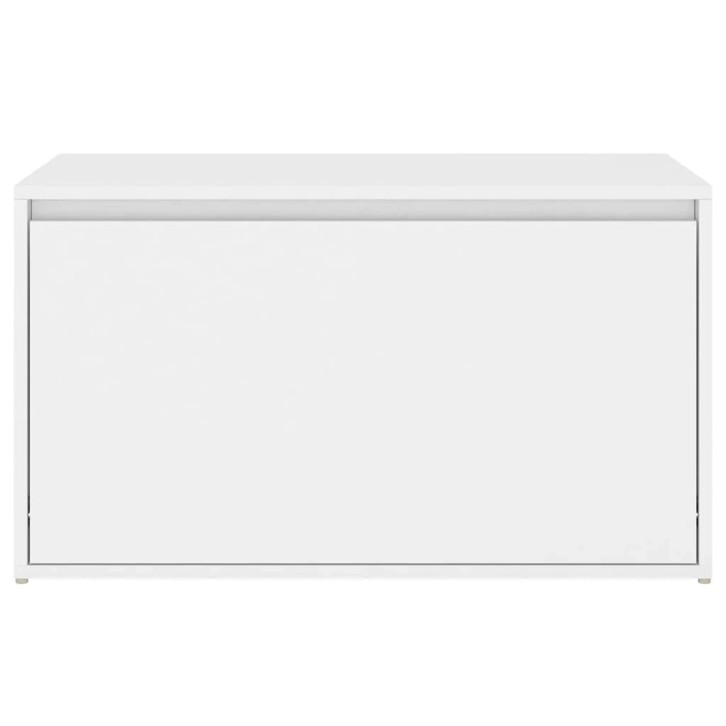 Panca da ingresso 80 x 40 x 45 cm in truciolare bianco 02_0010857