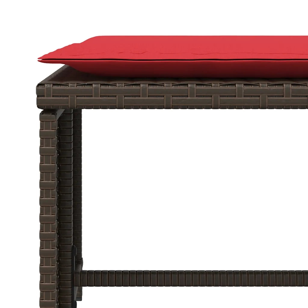 vidaXL Sedia da Giardino con Poggiapiedi in Polyrattan Marrone