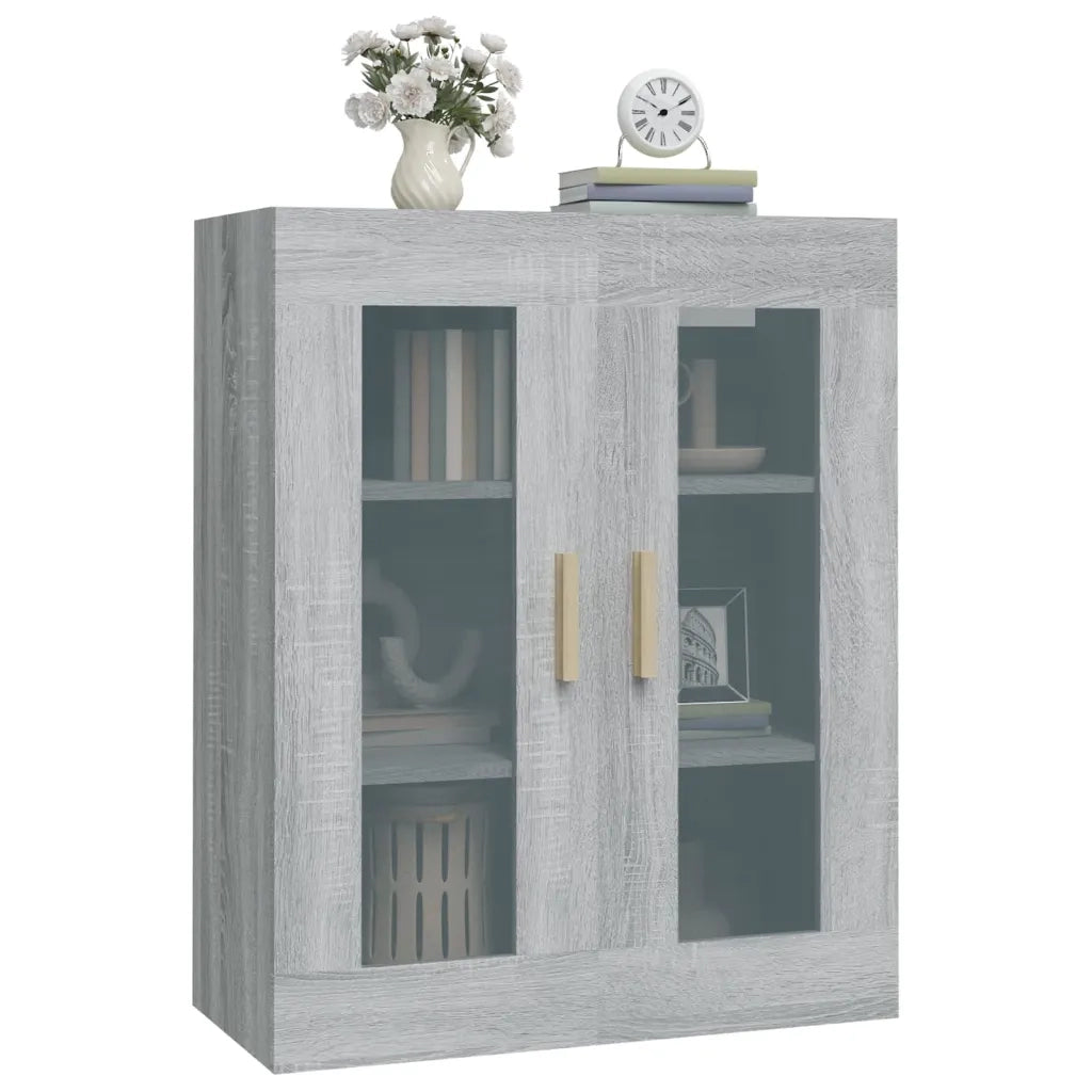Armadietto Pensile a Parete Grigio Sonoma 69,5x34x90 cm CFW5623114