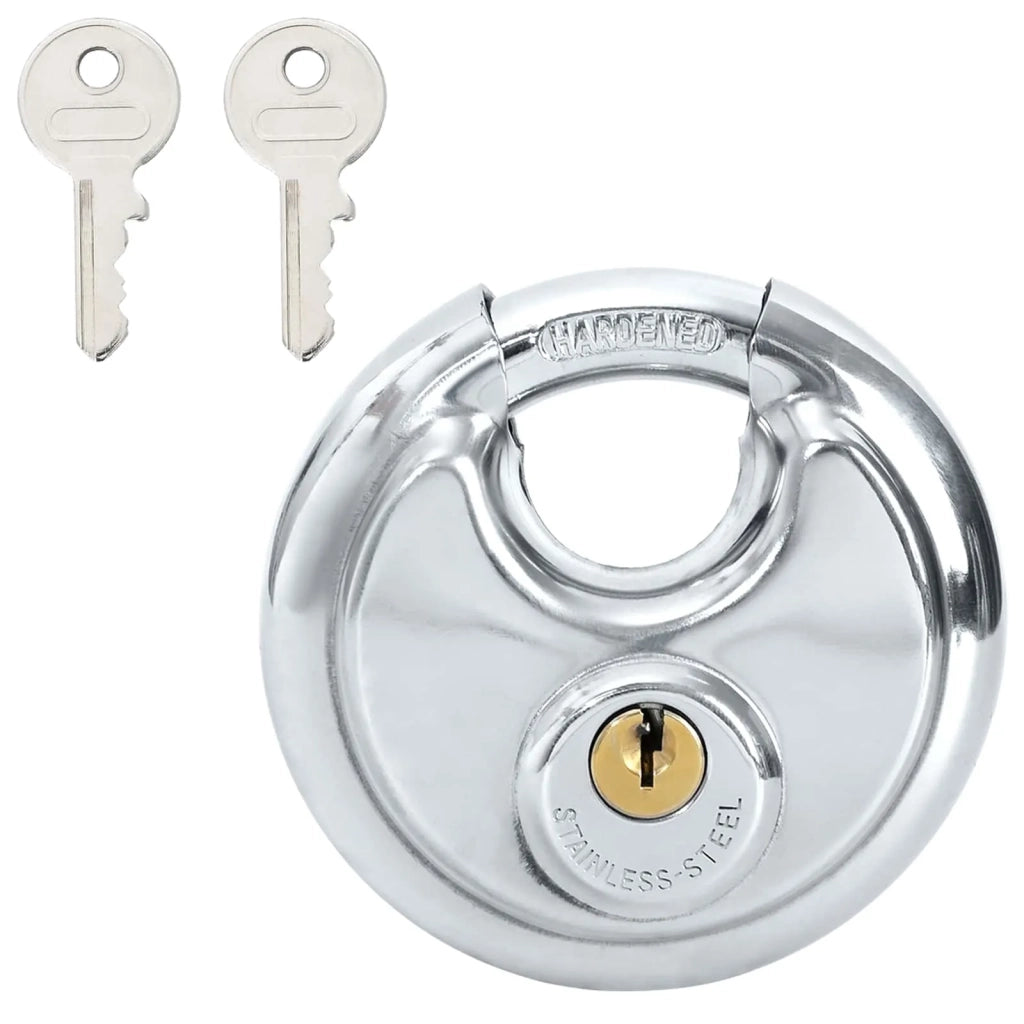 Lucchetti Discus con Chiavi 2 pz Argento 8 x 2.8 x 8 cm CFW9638703