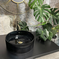 Lavabo Da Appoggio Rea Ingrid Black