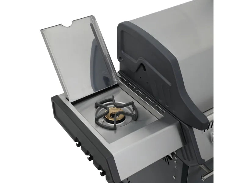 Barbecue a Gas Generation INX 426 - 4 Fuochi Inox con Fornello Laterale
