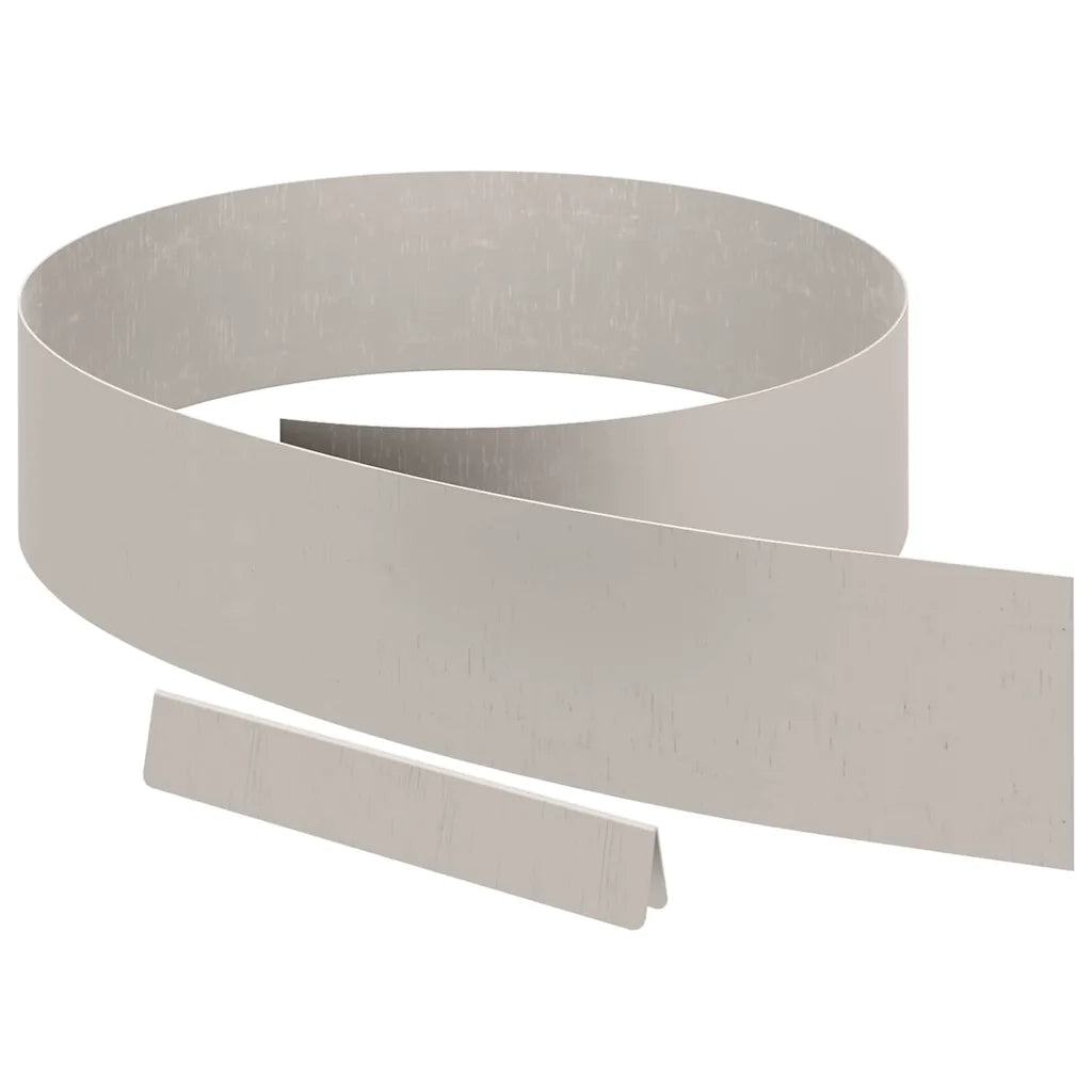 vidaXL Finitura per Prato da Giardino 4 pcs Ruggine 450 x 15 cm