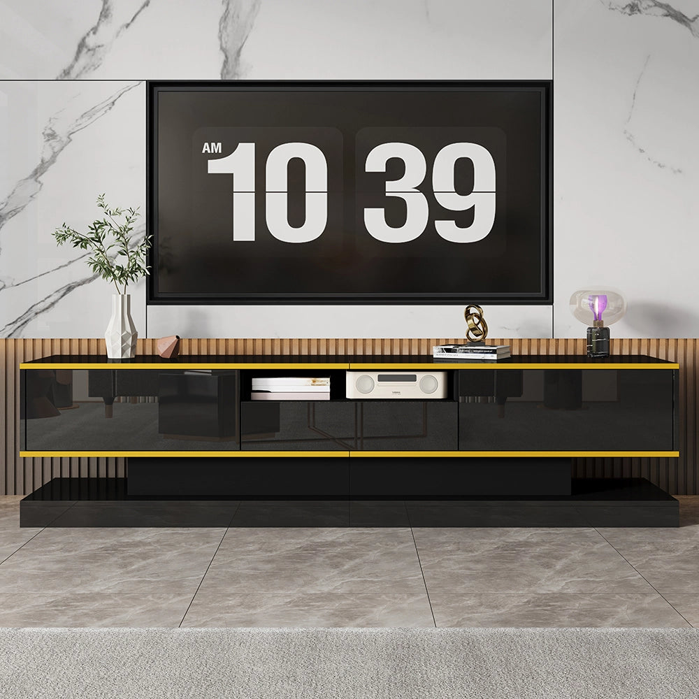 Mobile TV LED colori - Xylo - 180x38x45cm finitura lucida