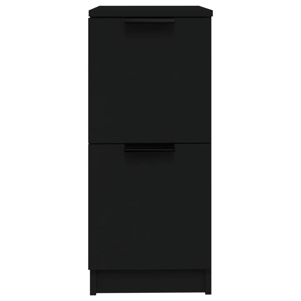 Credenze 2 pz | Madia | Buffet da pranzo | Armadio da pranzo Nere 30x30x70 cm in Legno Multistrato