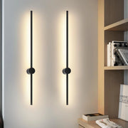 ZMH Applique da parete a LED per interni nera moderna 60cm girevole per scale
