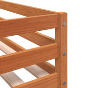 Letto a scaffale con tende - 90x190 cm - in legno di rovere - rosa