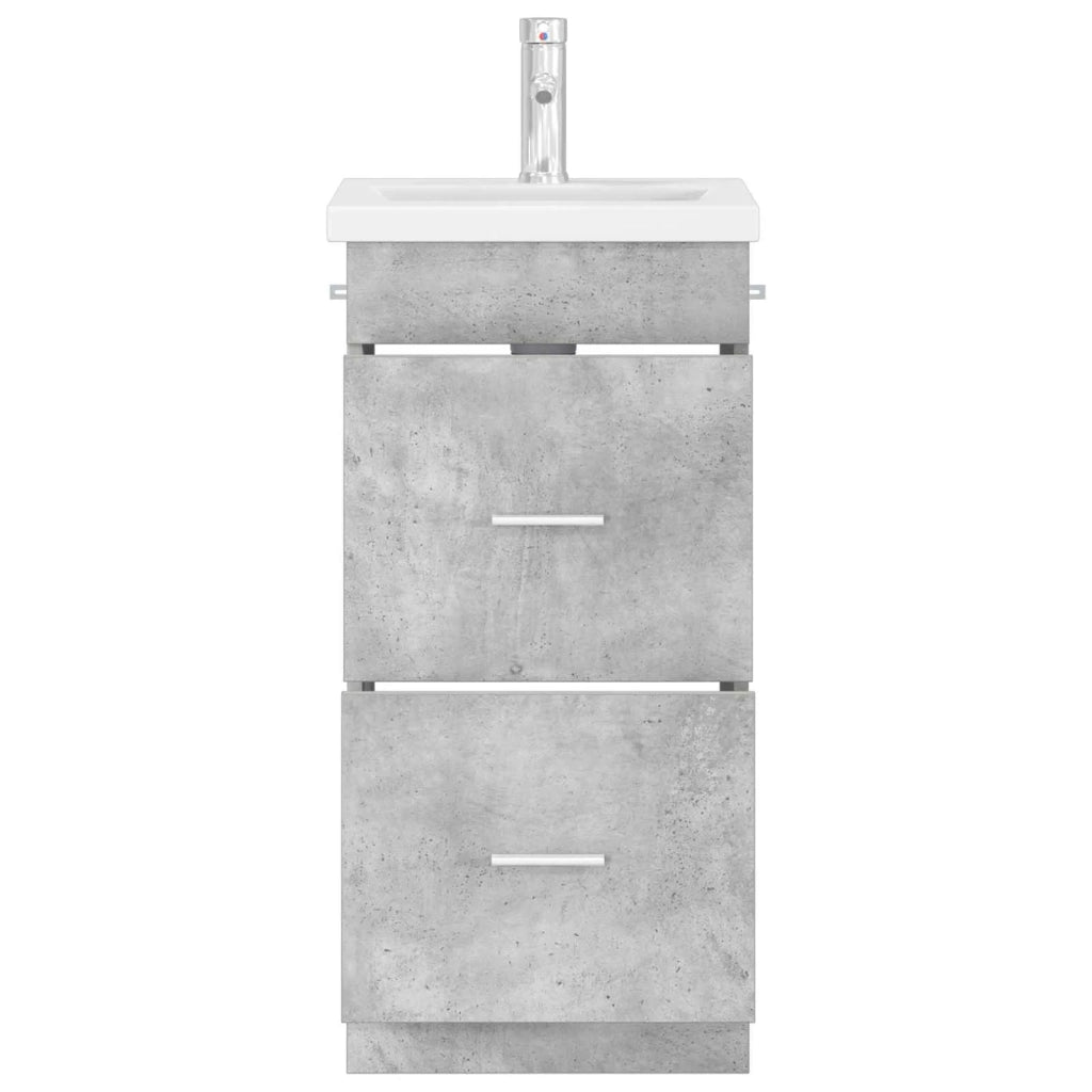 Mobile da bagno con lavabo Grigio Cemento 42 x 40 x 84,5 cm 890699