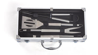 Set 4 Utensili Accessori per Barbecue con Valigetta