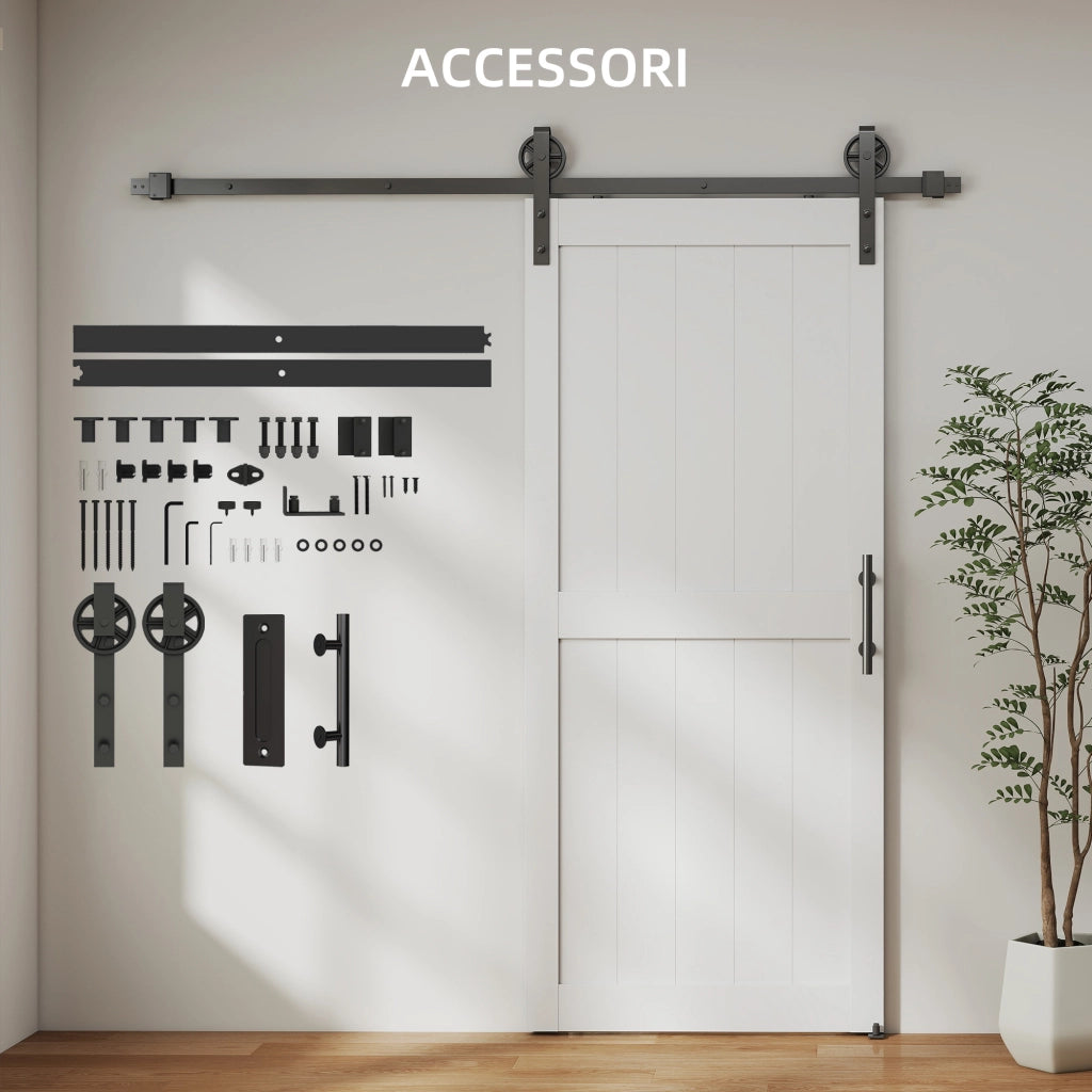 Porte Scorrevoli Interno Stile Industriale ¨C zephmum ¨C Legno 81.3x213.4cm