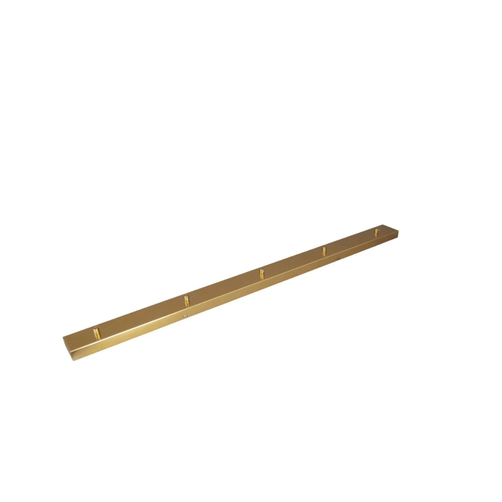Rosone Multicavo 5 Fori In Metallo Ottone Brunito L120Cm