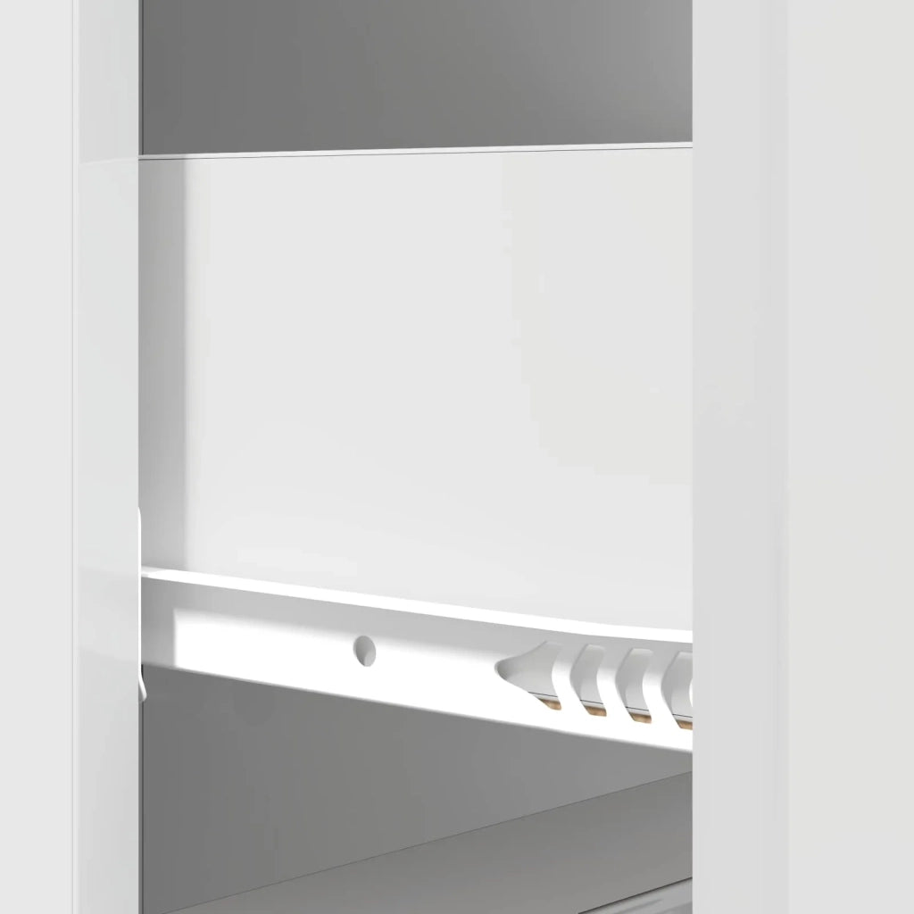 Mobile con Cassetti Bianco Lucido 33 x 34,5 x 87 cm