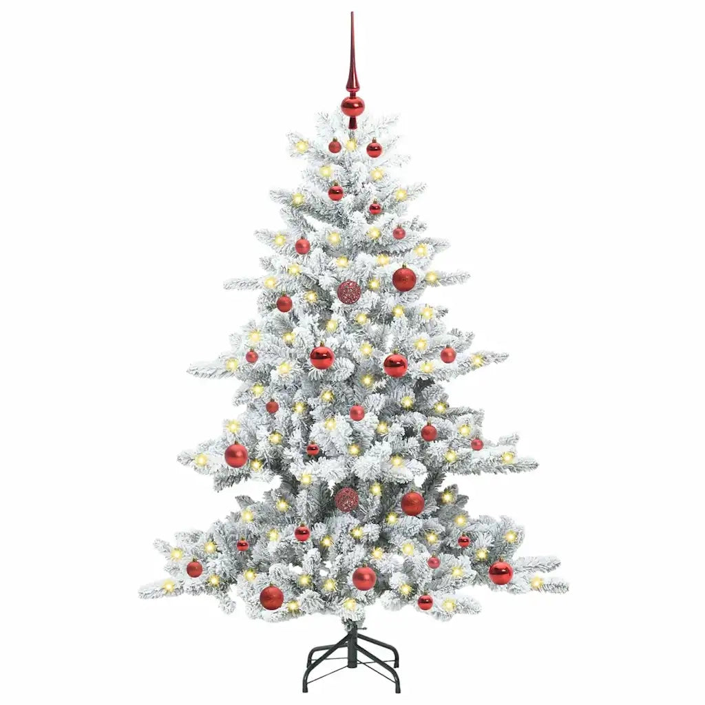 Albero di Natale Artificiale con Rami Pieghevoli Bianco 150 cm 3397705