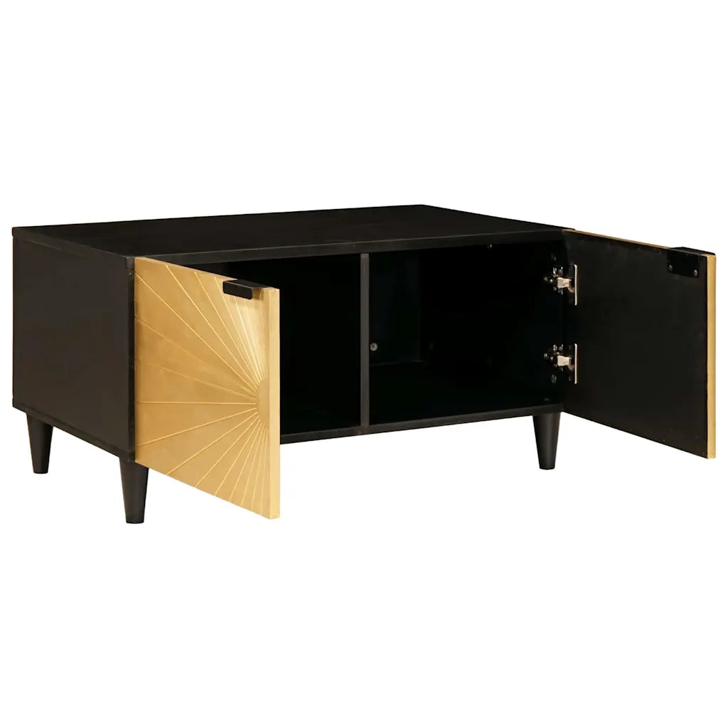 Tavolino da salotto Nero e Oro 80 x 50 x 40 cm 4017833