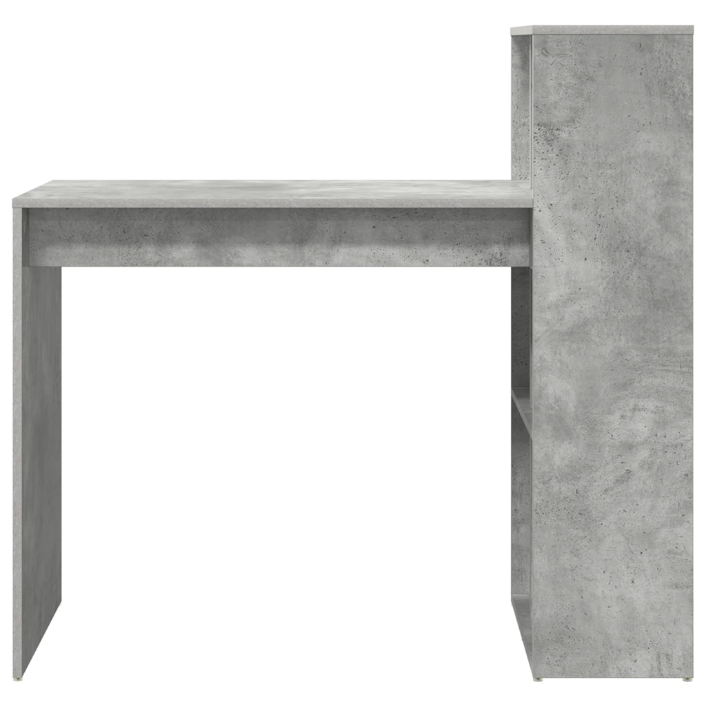 Scrivania da Scrittura Grigio in Cemento Legno ingegnerizzato Media