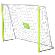 Porta da Calcio da Esterno in Metallo con Bersaglio e Pali ¨C Zephmum ¨C Gialla 186x62x123 cm