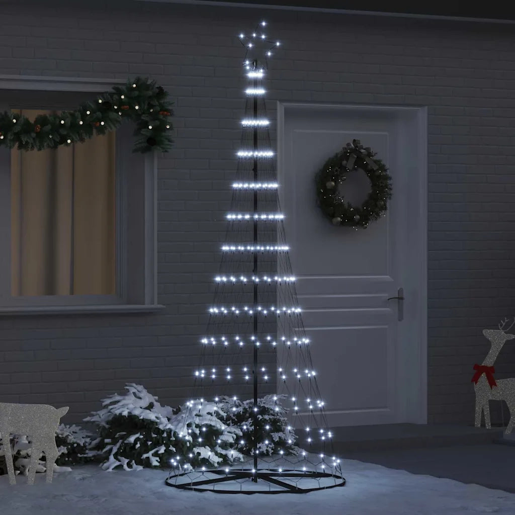 Albero di Natale LED con 295 LED Bianco freddo 250 cm Metallo 42018784