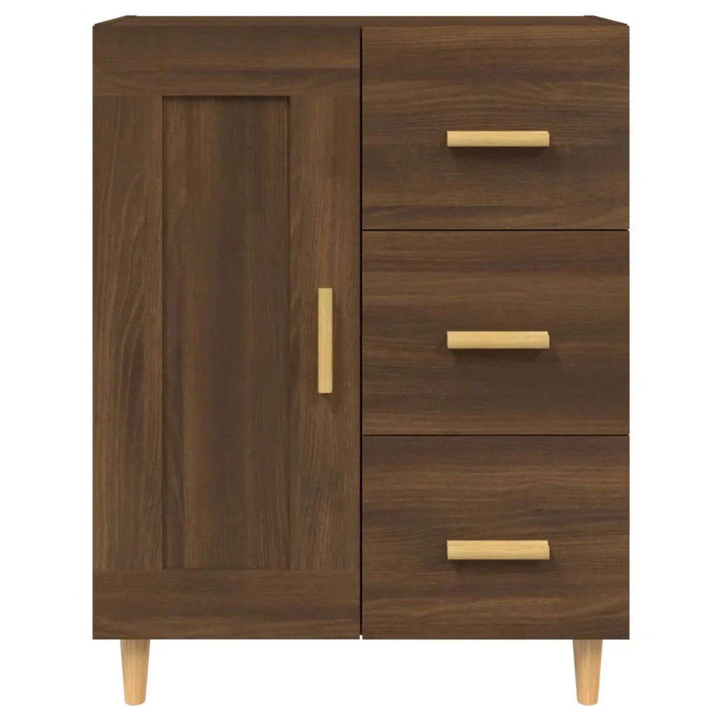 Buffet credenza cassettiera armadio mobile contenitore organizer per cucina soggiorno salotto 69,5 x 34 x 90 cm legno ingegnerizzato marrone 02_0031376