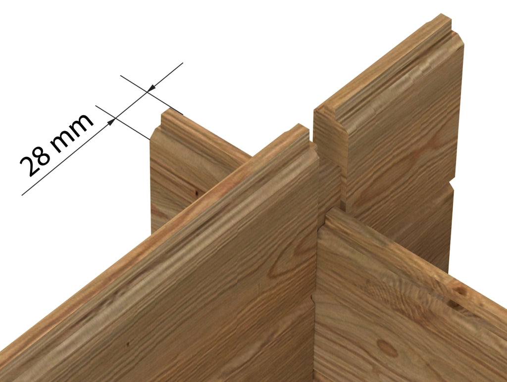 Casetta in legno impregnato Valentine B 358x296 cm