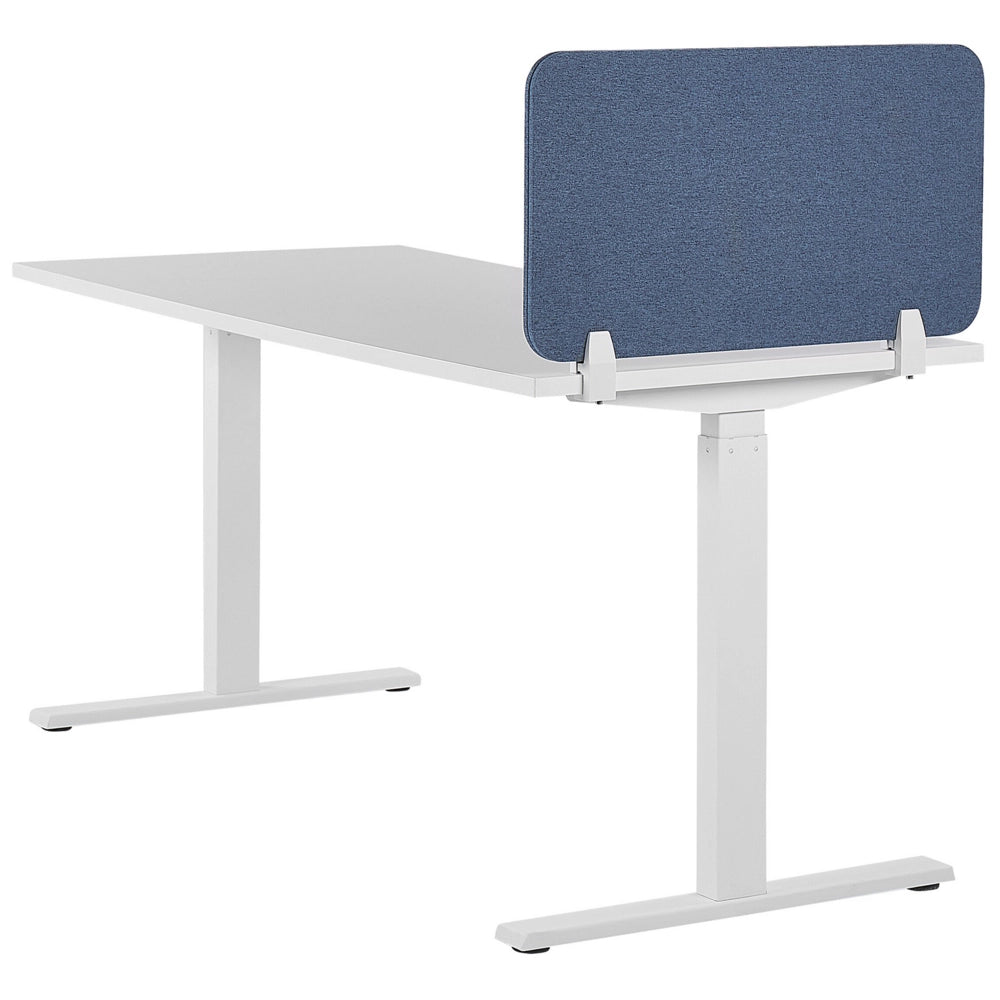 Pannello Divisorio Blu Fonoassorbente 72 x 40 cm in Plastica PET per Scrivania