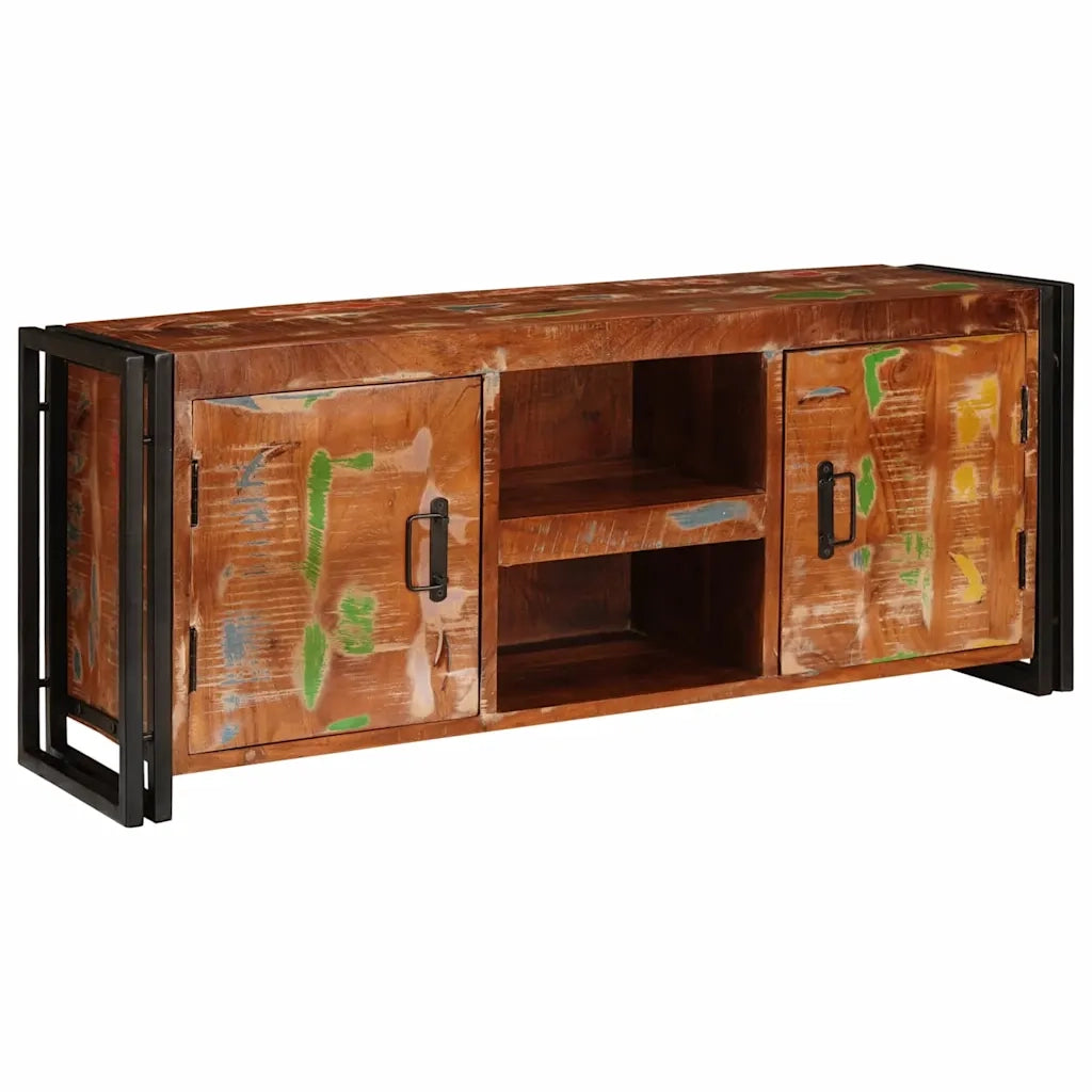 vidaXL Mobile TV Multicolore legno massello di riciclo