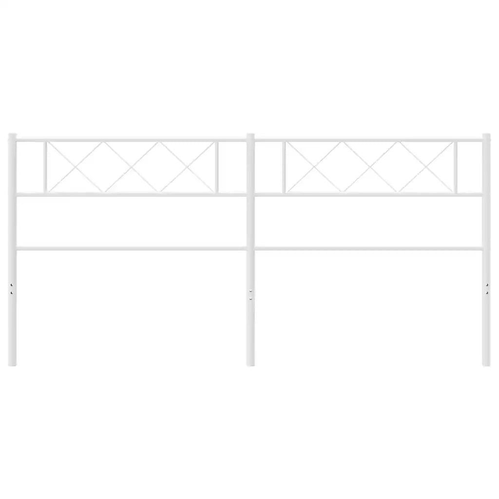 Testiera di Ricambio in Metallo Bianco 200 cm 372364