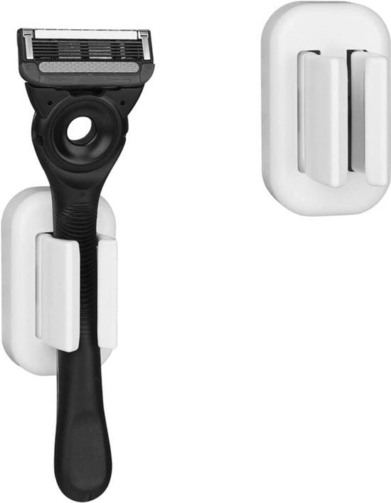 Orechiature per appendere con gancio, set da 4, cucina e bagno, riutilizzabili - robuste e impermeabili - appoggio per asciugamani e teli da bagno - bianco.