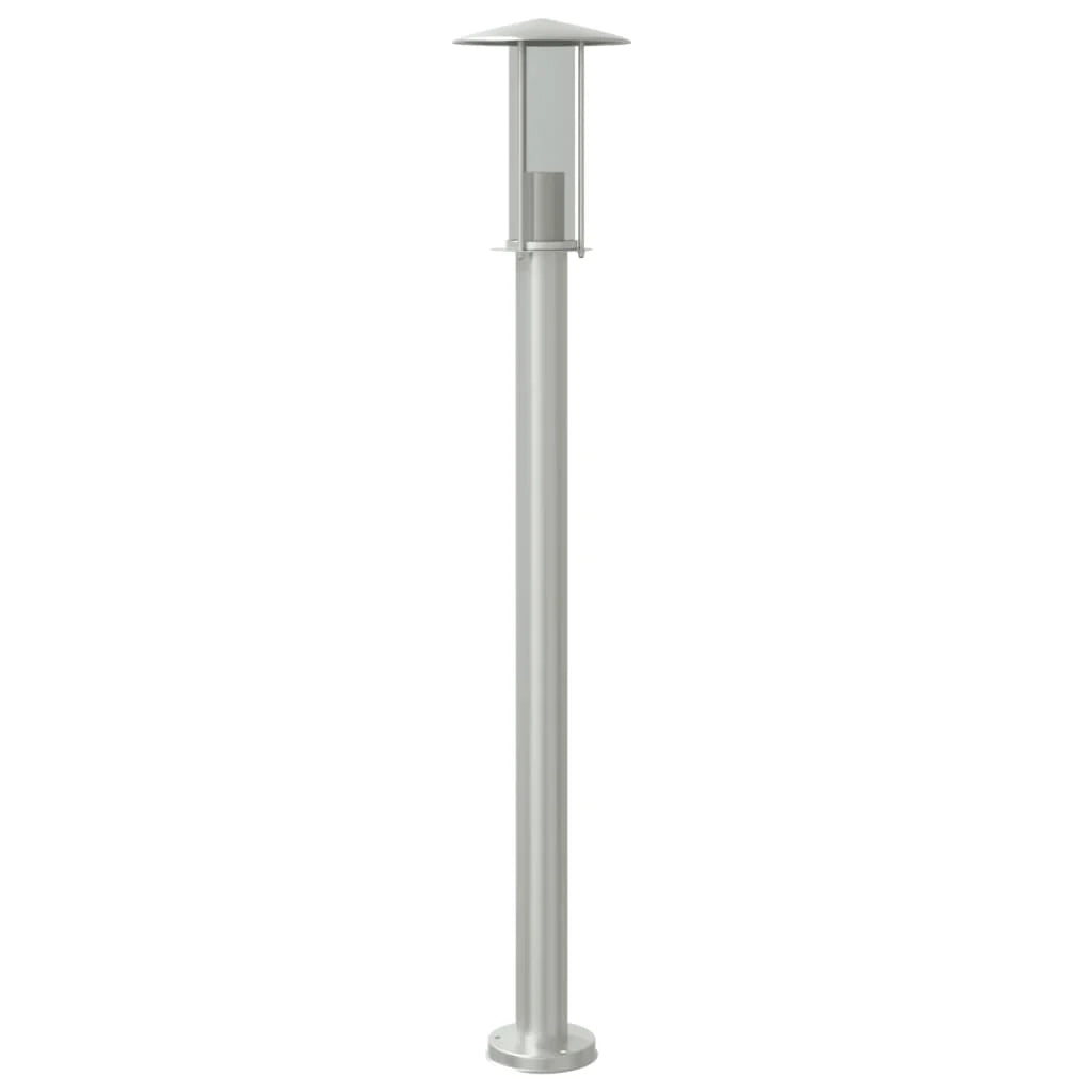 Lampada da terra per esterni in argento 100 cm in acciaio inox Argento 02_0042514