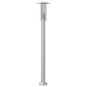 Lampada da terra per esterni in argento 100 cm in acciaio inox Argento 02_0042514