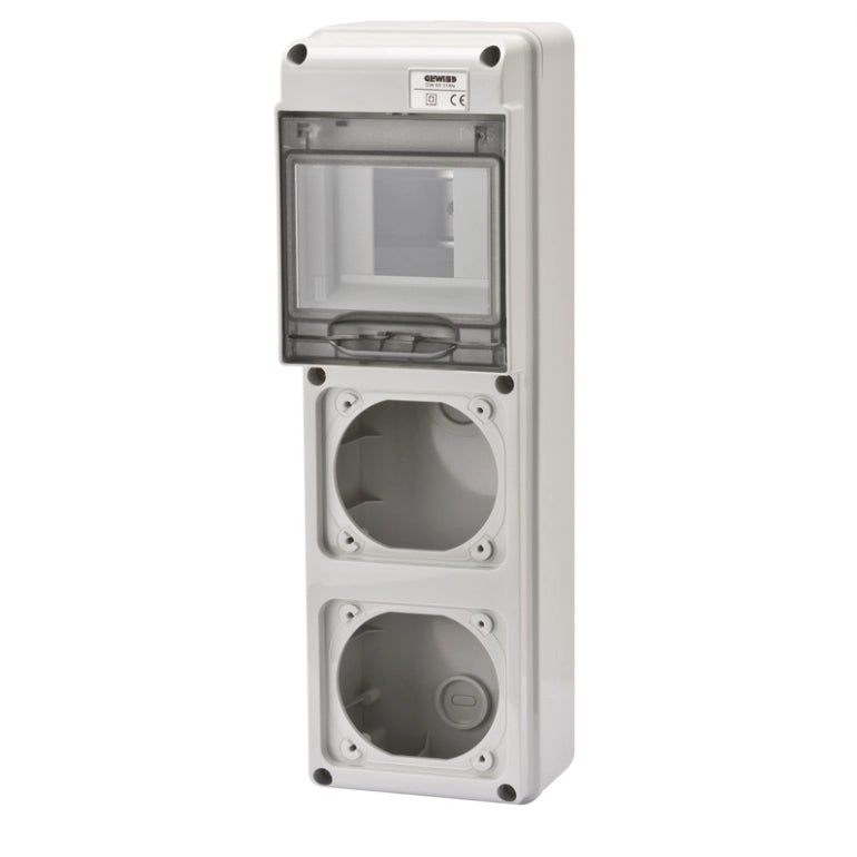 Gewiss centralino parete 5 moduli 2 flange stagno ip65 gw68018n