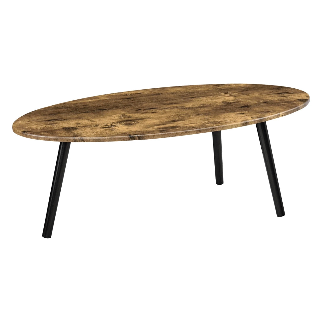 Tavolino da salotto con gambe in legno MDF 110 x 60 x 40 cm legno nero scuro 03_0006154