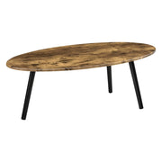 Tavolino da salotto con gambe in legno MDF 110 x 60 x 40 cm legno nero scuro 03_0006154