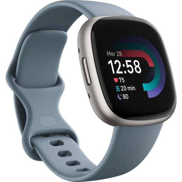 Smartwatch fitbit fb523srag versa 4 blu avio e alluminio grigio - VERSA4BLU